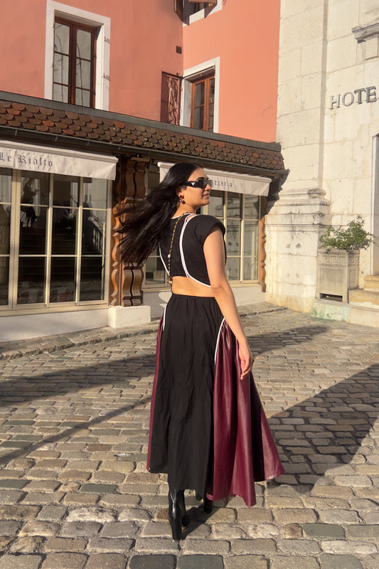 Leather Fusion Dress