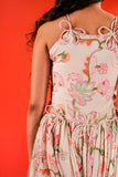 Floral Cord Midi Dress