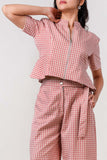 Cherry Gingham Coord Set