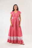 Gingham Maxi dress
