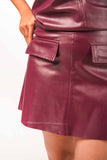 Wine Leather Coord