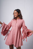 Flounce Sleeve Dress