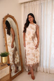 Floral Satin Lace Coord