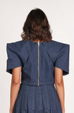 Sculpted Denim Top