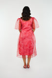 Paint It Red Organza Dress