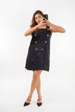 Starlit Tweed Dress