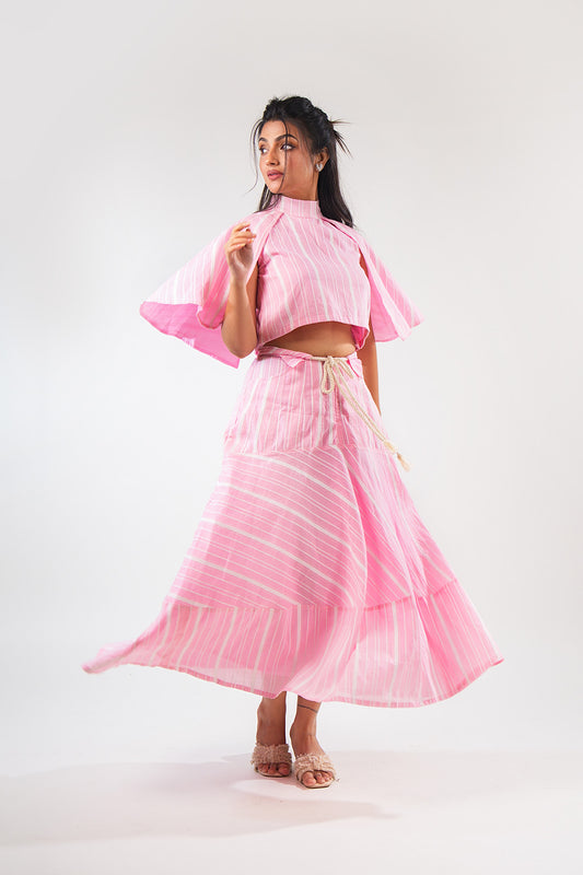 Pink Stripe Coord Set