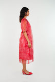 Paint It Red Organza Dress