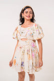 Floral Braided Mini Dress