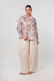 Abstract Scarf Top