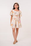 Floral Braided Mini Dress
