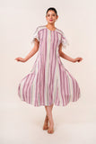 Cape Stripe Dress