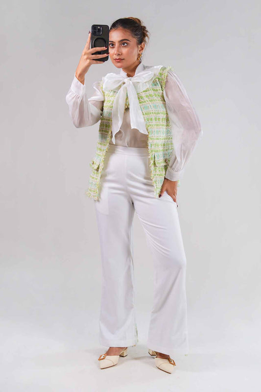 Bow-Tie Mint Tweed Coord