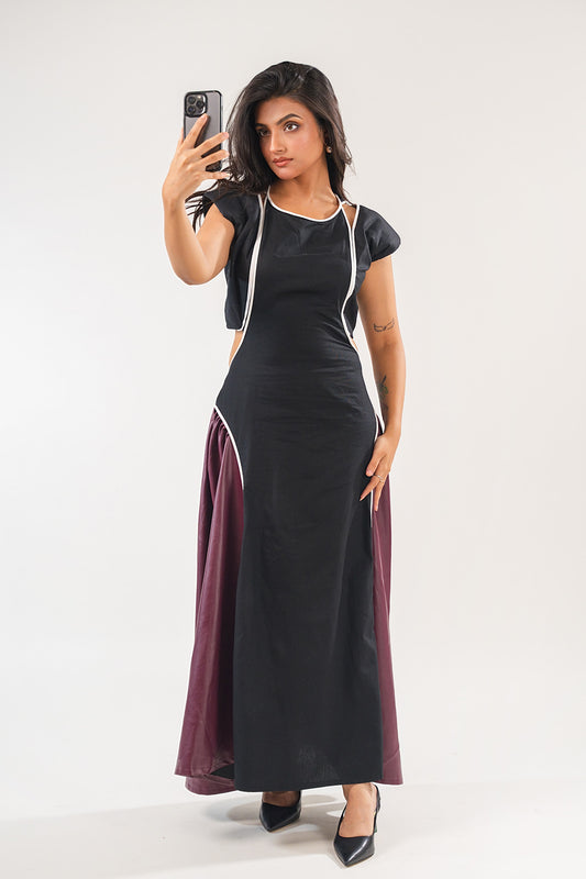 Leather Fusion Dress