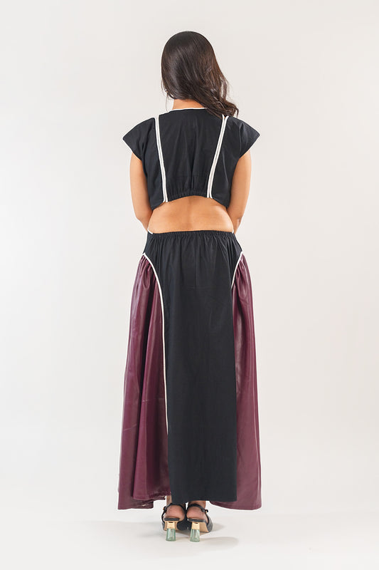 Leather Fusion Dress