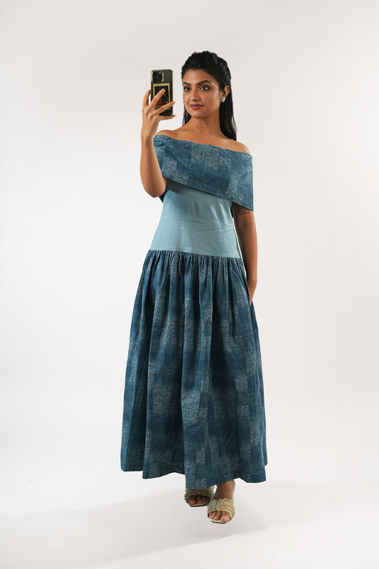 Off-Shoulder Midi Dress