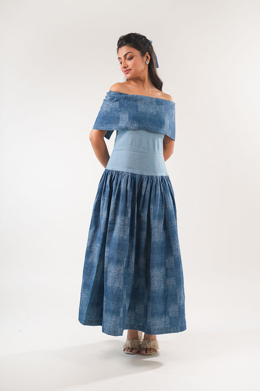 Off-Shoulder Midi Dress