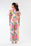 Printed Vest Coord