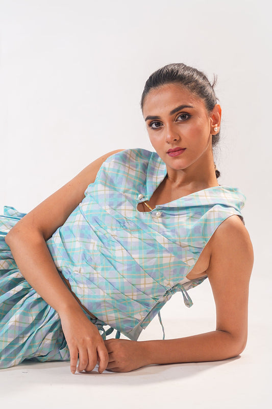 Pastel Plaid Top