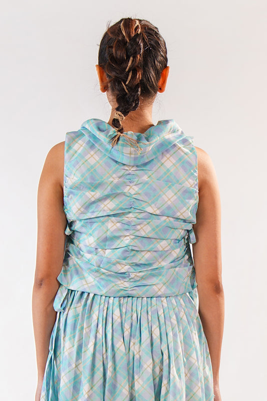 Pastel Plaid Top