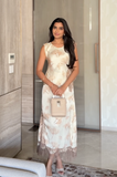 Floral Satin Lace Coord