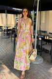 Summer Scallop Printed Dress