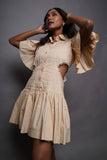 Side - Cut Shirt Dress