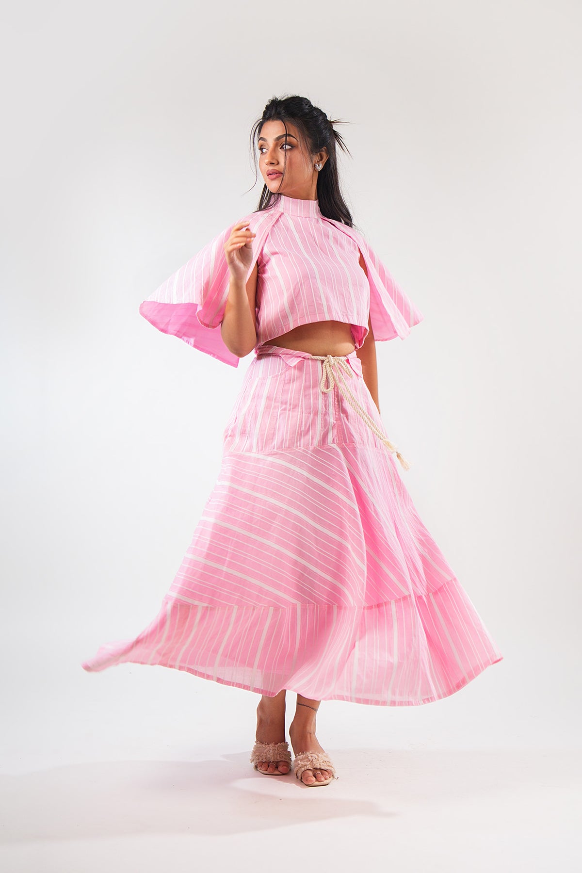 Pink Stripe Coord Set